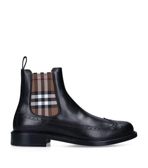 burberry stretch boots|burberry leather chelsea boots.